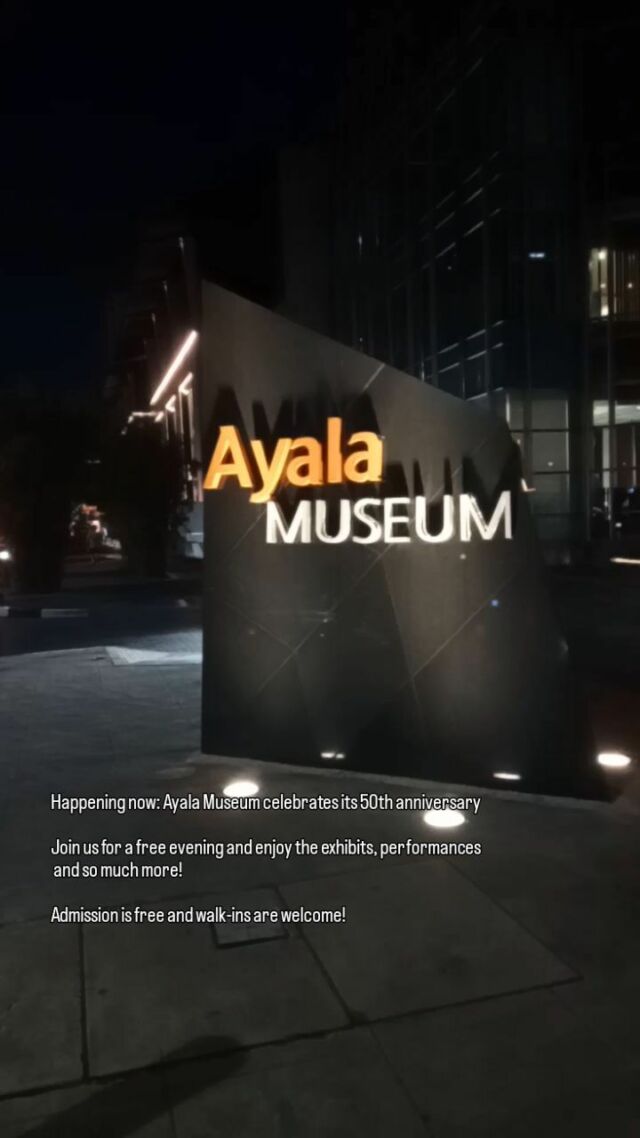 Celebrating Ayala Museum’s 50th anniversary this evening! #AyalaMuseum50

@ayalamuseum is managed by Ayala Foundation under its Arts and Culture Division