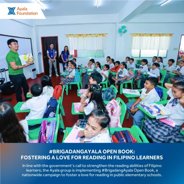 In line with the government’s call to strengthen the reading abilities of Filipino learners, the Ayala group is implementing #BrigadangAyala Open Book, a nationwide campaign to foster a love for reading in public elementary schools.

Led by Ayala Foundation and Ayala Land, the program gathers public and private stakeholders to address learning gaps and support the Department of Education (DepEd)’s National Learning Recovery Program (NLRP).

Read more: https://www.ayalafoundation.org/article/brigadangayala-open-book-fostering-a-love-for-reading-in-filipino-learners/ (link in bio)