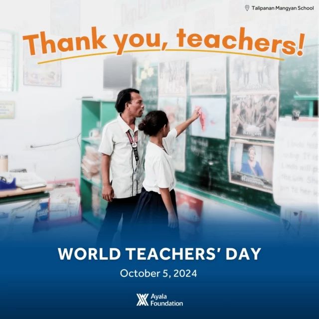 Happy World Teachers' Day!

We salute all teachers for their dedication to supporting and inspiring learners everywhere. We also honor them for their role in shaping the future.

As our way of saying thanks, teachers get special perks at Ayala Museum and the Filipinas Heritage Library until Oct 12.

🔵 Ayala Museum: Free access for teachers plus one guest; 10% discount on museum shop items
🔵 Filipinas Heritage Library: Bring one guest for free upon purchase of a library pass

Learn more here: https://ow.ly/oczo50TEJ4i (link in bio)