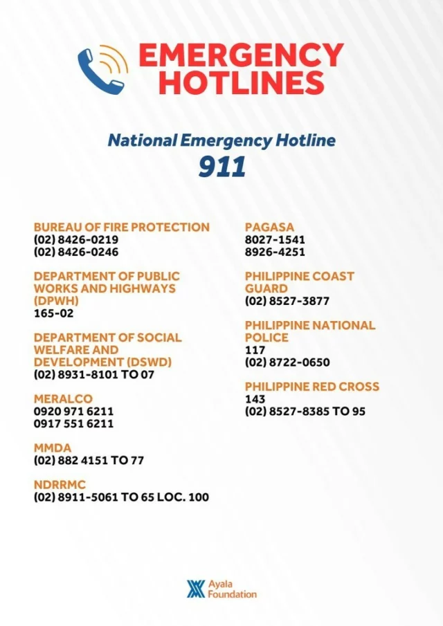 Here are some emergency phone numbers that may be useful as #KristinePH continues to batter the country.

Mag-ingat po tayong lahat!